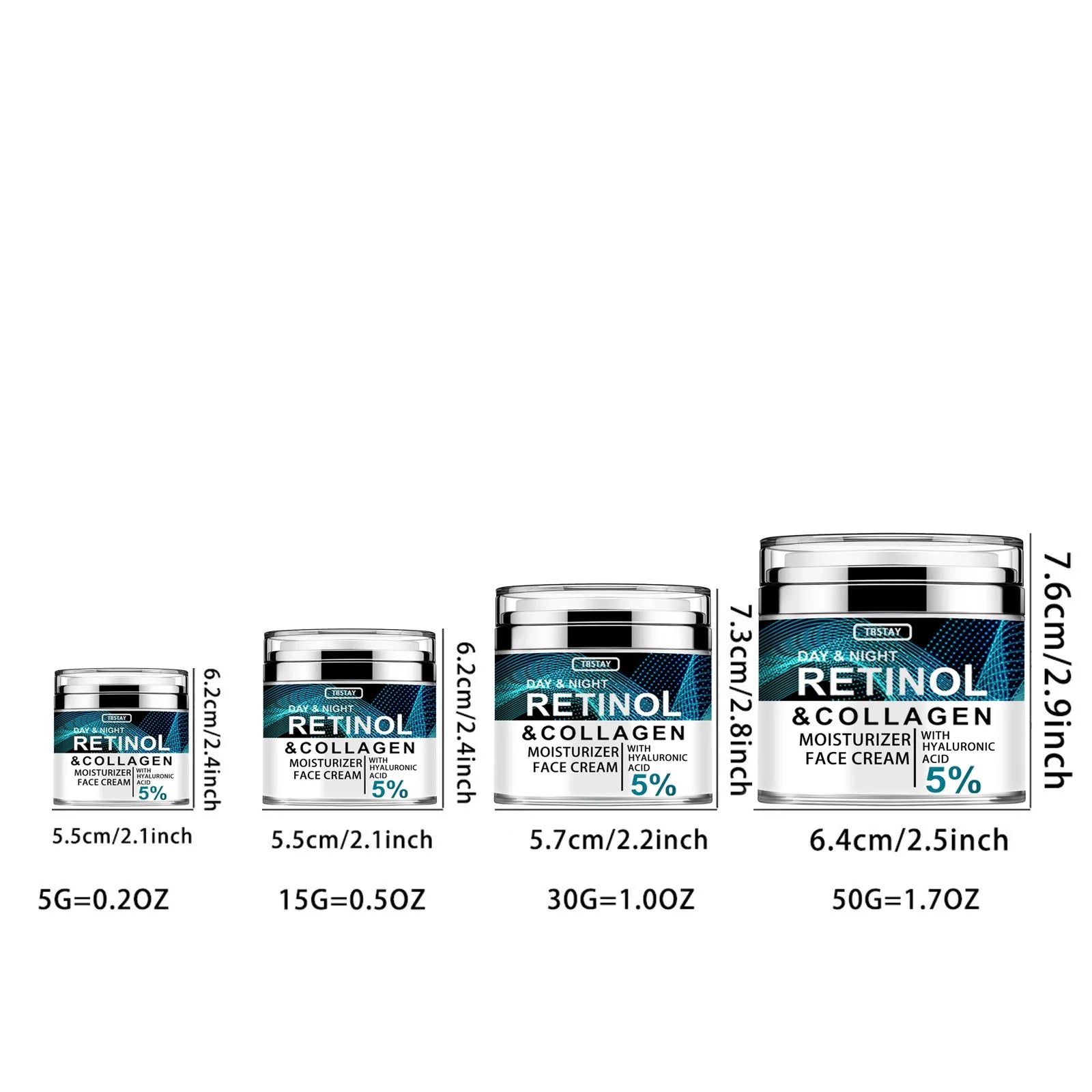 Collagen Retinol Hyaluronic Acid Face Cream Moisturizer