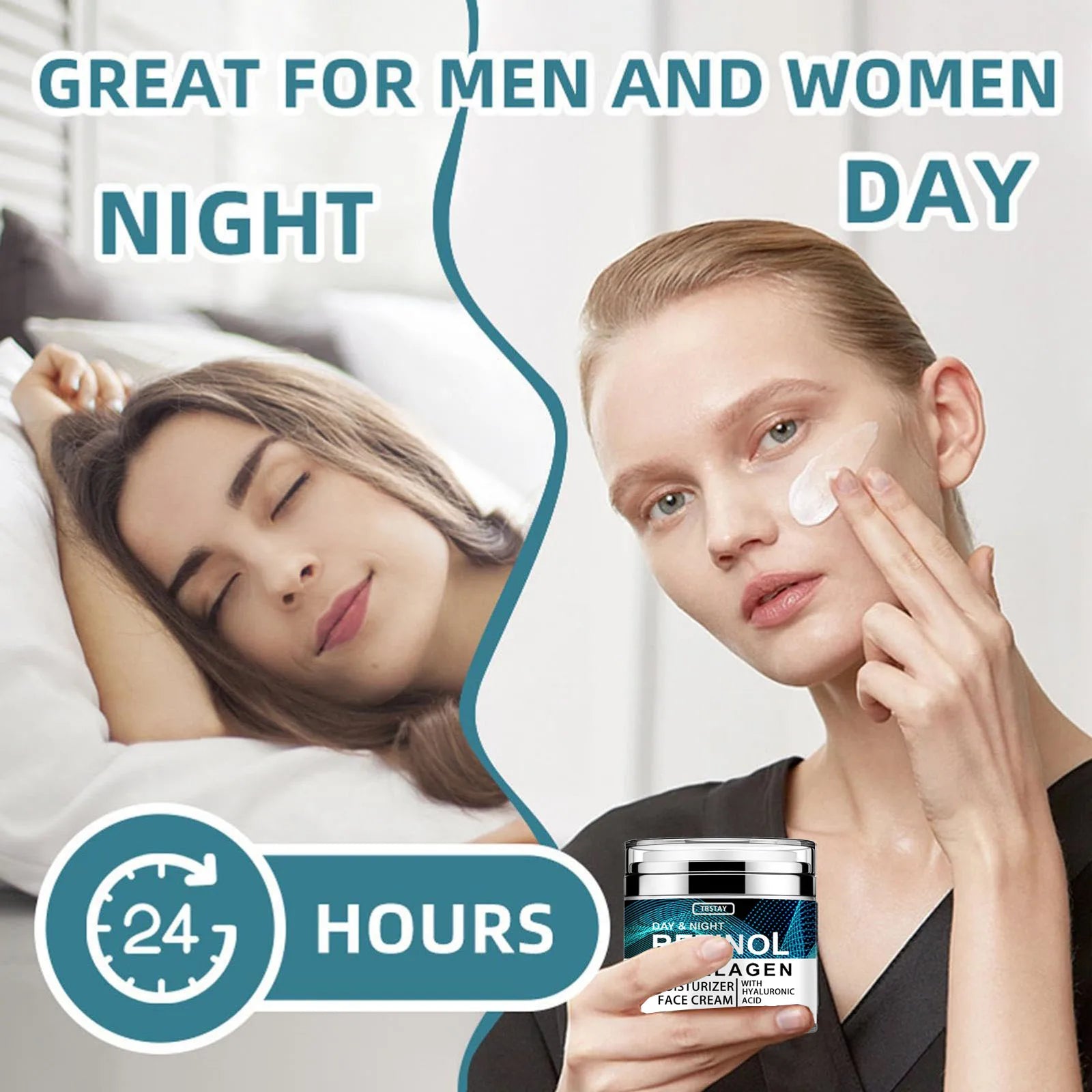 Collagen Retinol Hyaluronic Acid Face Cream Moisturizer